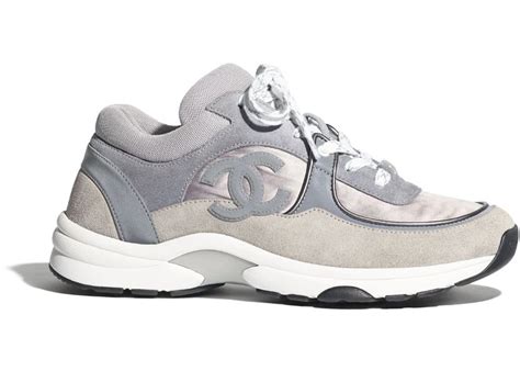 grey chanel shoes|Chanel sneakers on sale.